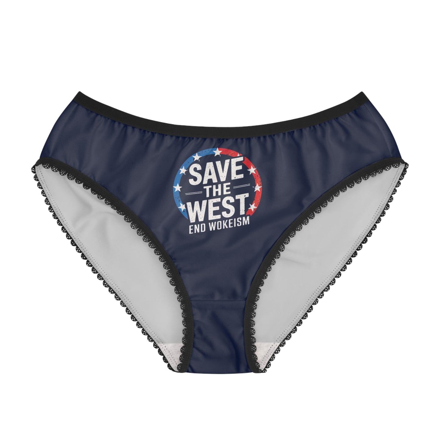 "Save the West - End Wokeism", Women's Briefs (BGS Blue)