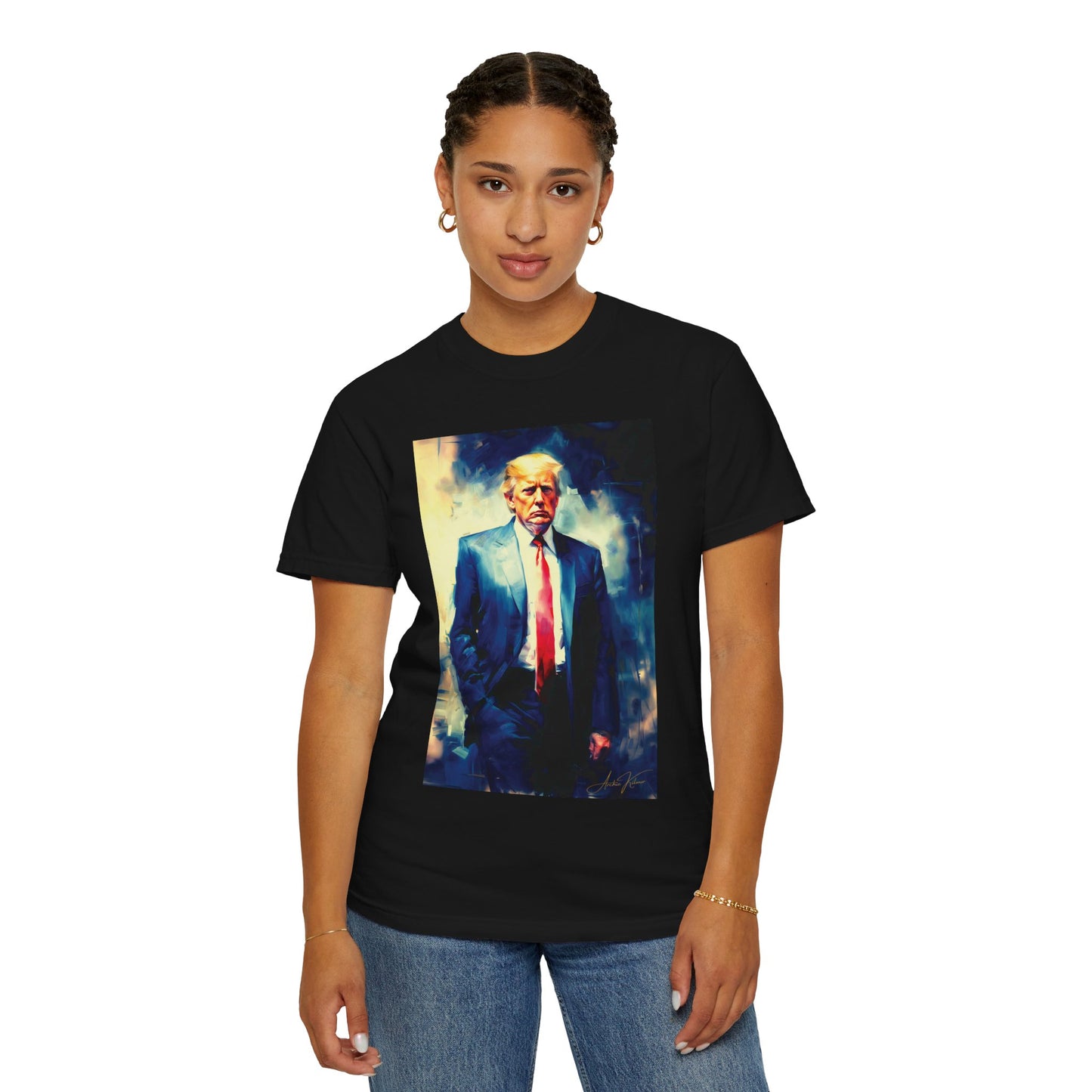 "Trump Portrait No. 6", Unisex T-shirt (Dark Colors)