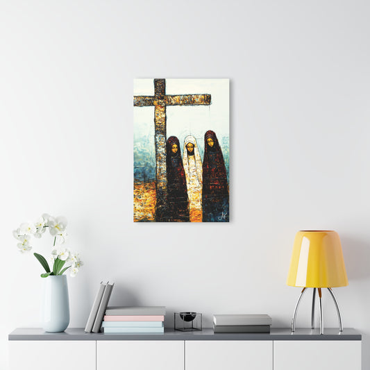 "At-the-Foot of the Cross - John 19:25", Fine Art Acrylic Wall Prints (French Cleat Hanging)