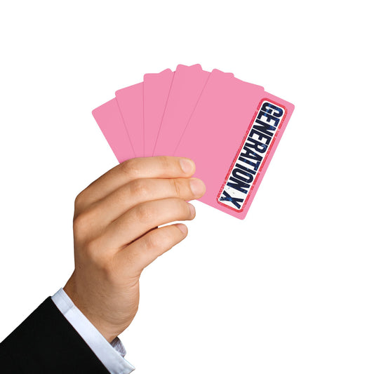 "Generation X", Retro Playing Cards (Carnation Pink)