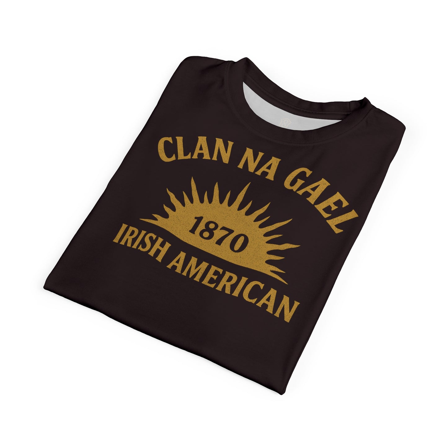 "Clan na Gael - Irish American", Unisex T-shirt (Seal Brown)