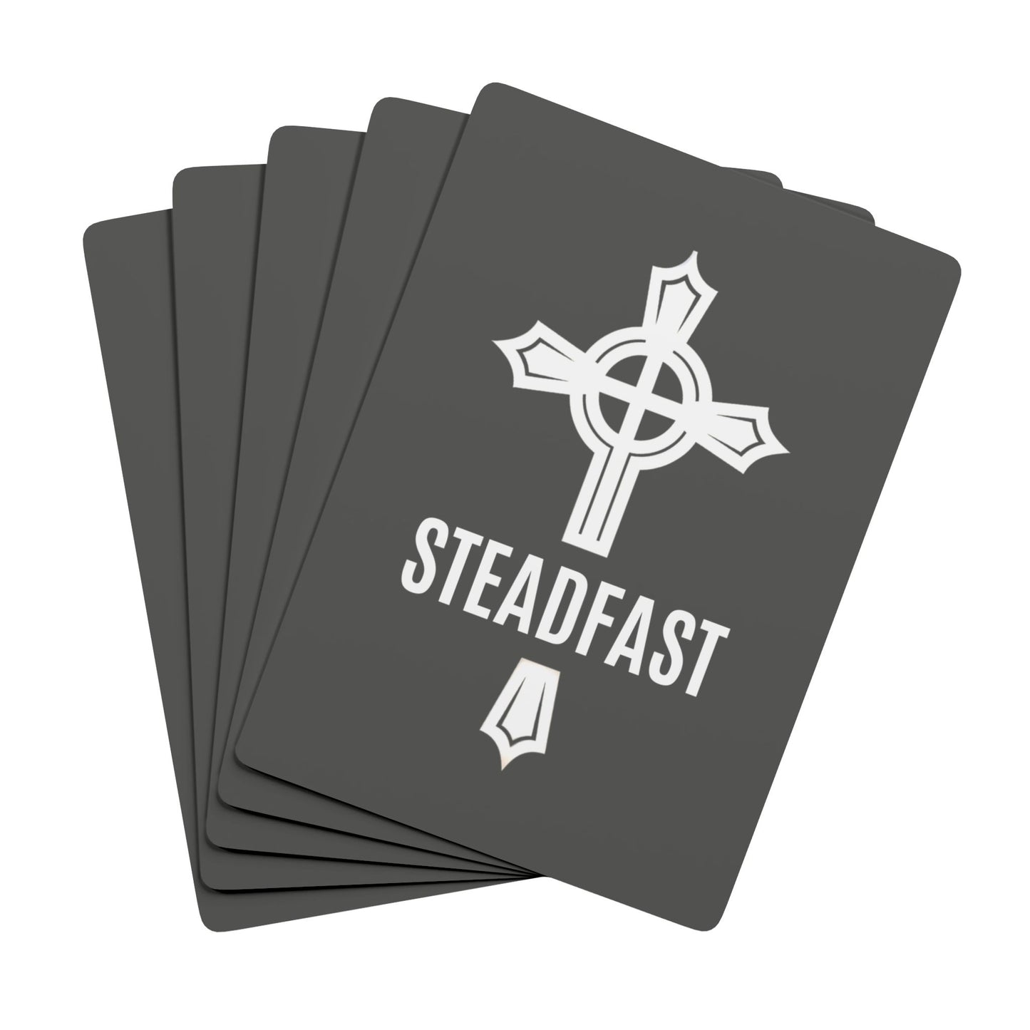 "Steadfast Cross", Christian Playing Cards (Panzer Grey)