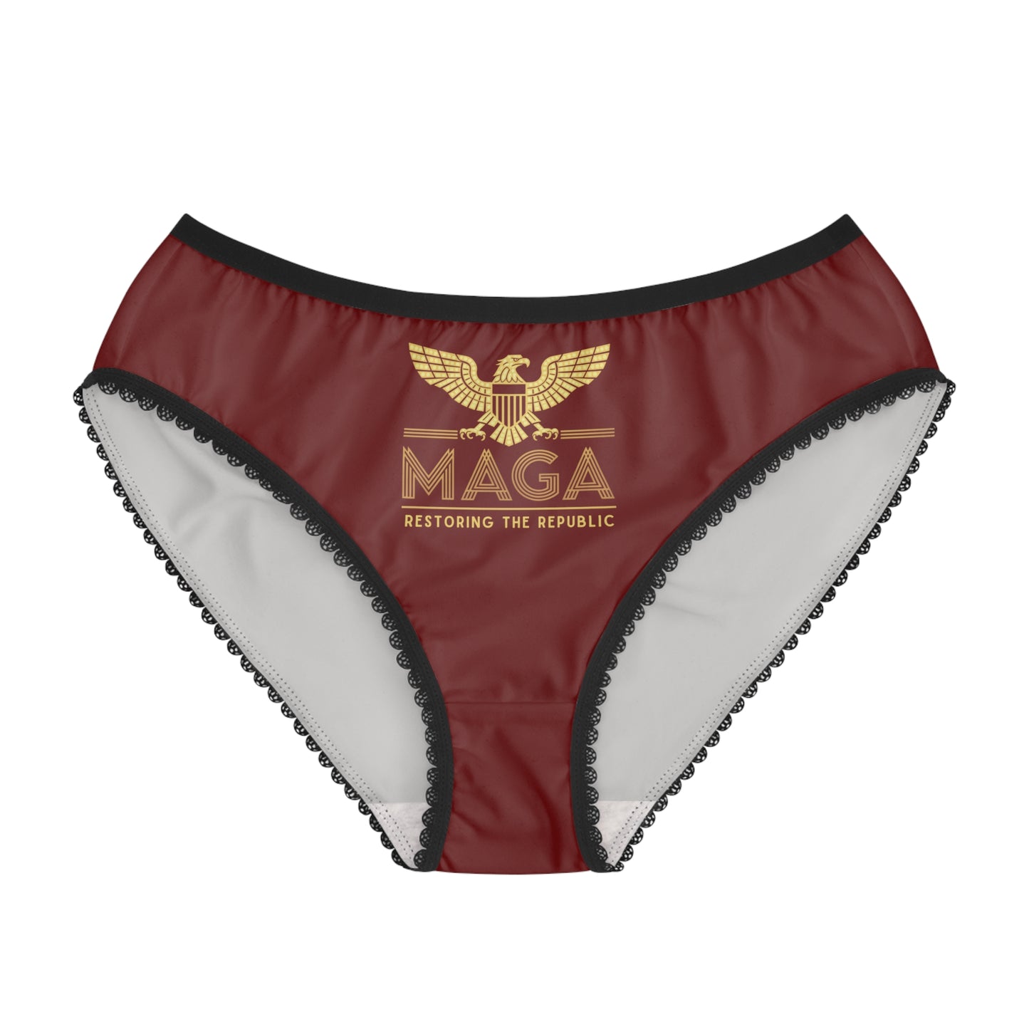 "MAGA - Restoring the Republic", Women's Briefs (Spartan Red)