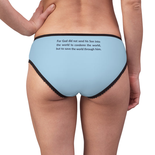 "Good News - John 3:17", Women's Briefs (Boy Blue)