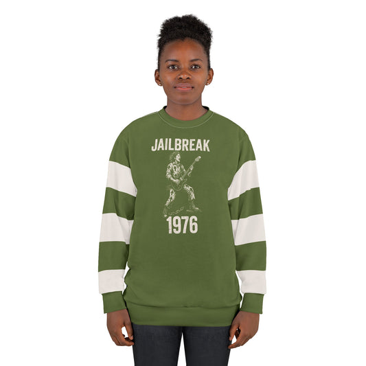 "Jailbreak 1976", Unisex Sweatshirt (Kangaroo-Bush Green)