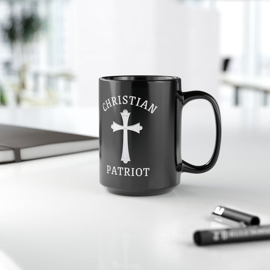 "Christian Patriot" #04, Black Mug (11oz & 15oz)