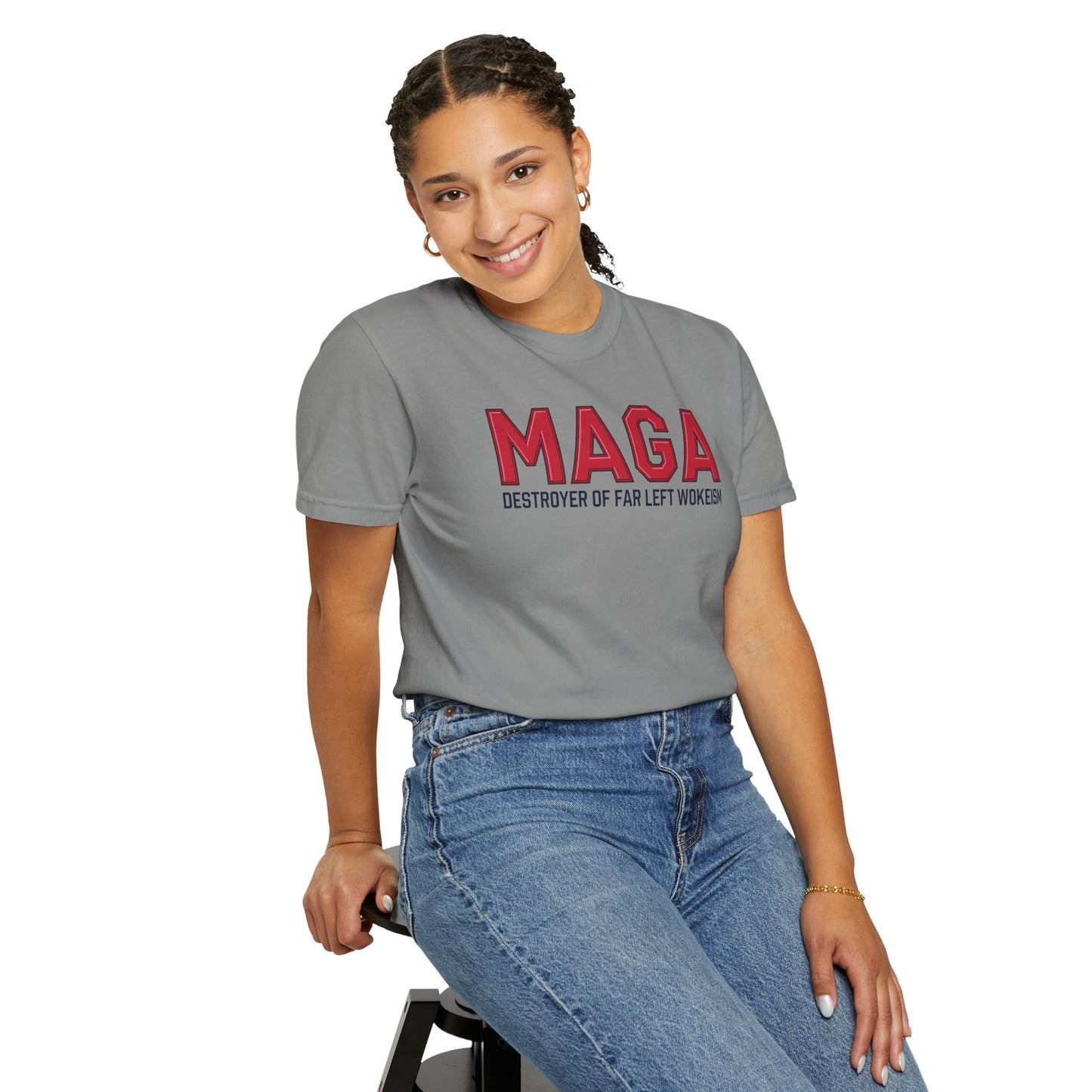 "MAGA - Destroyer of Far Left Wokeism", Unisex T-shirt