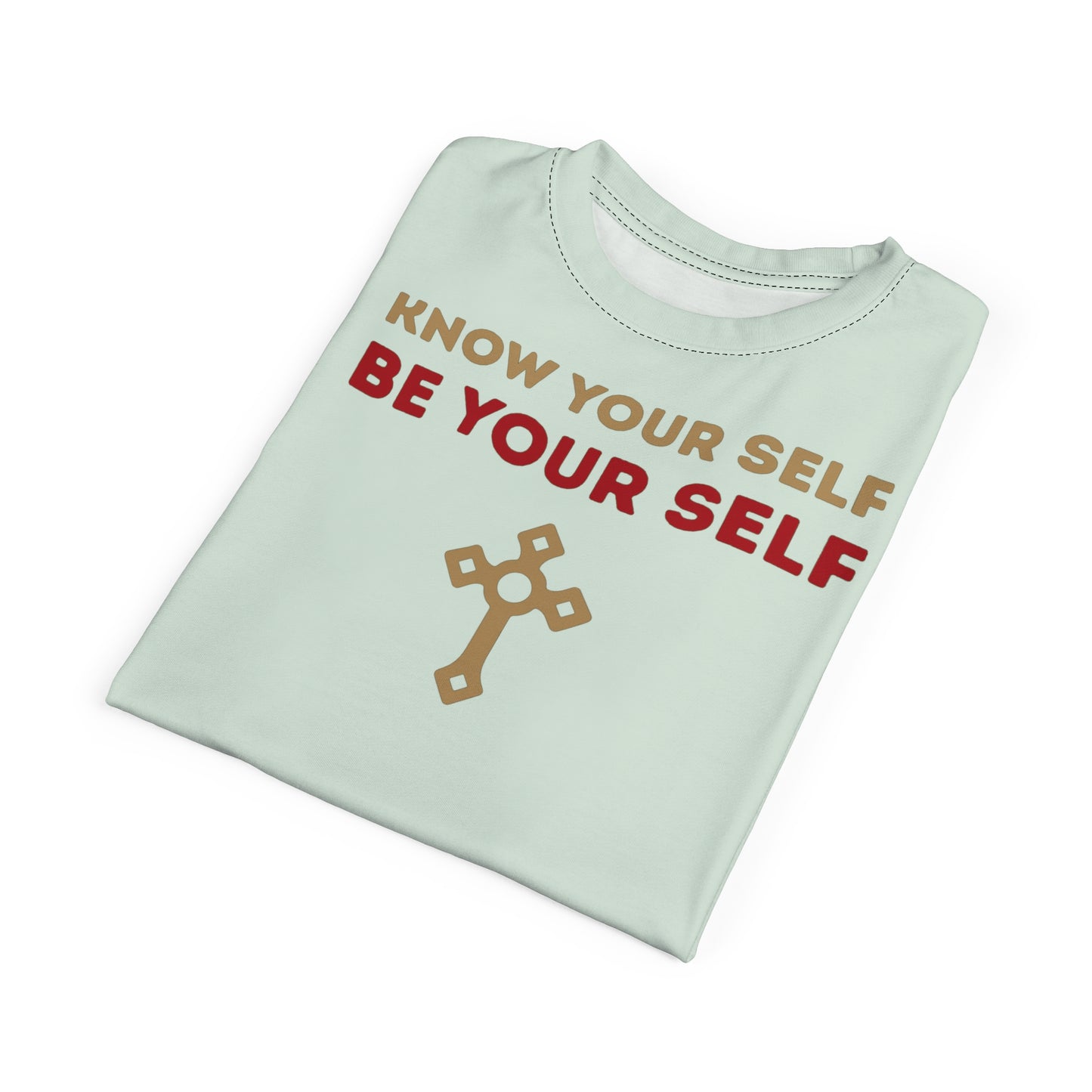 "Know Your Self", Unisex T-shirt (Spring Mint)