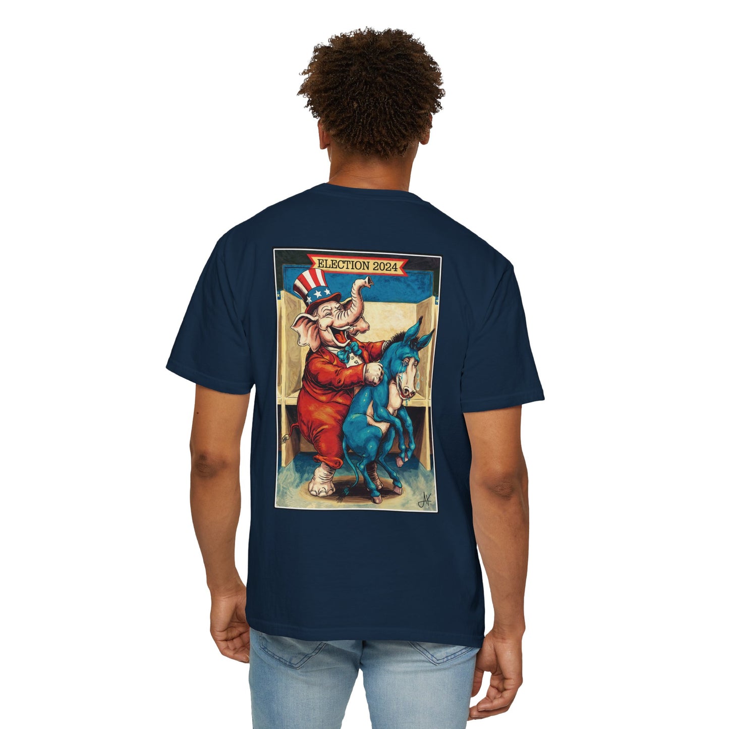 "MAGA Spanked the Donkeys 2024", Unisex T-shirt (Dark Colors)