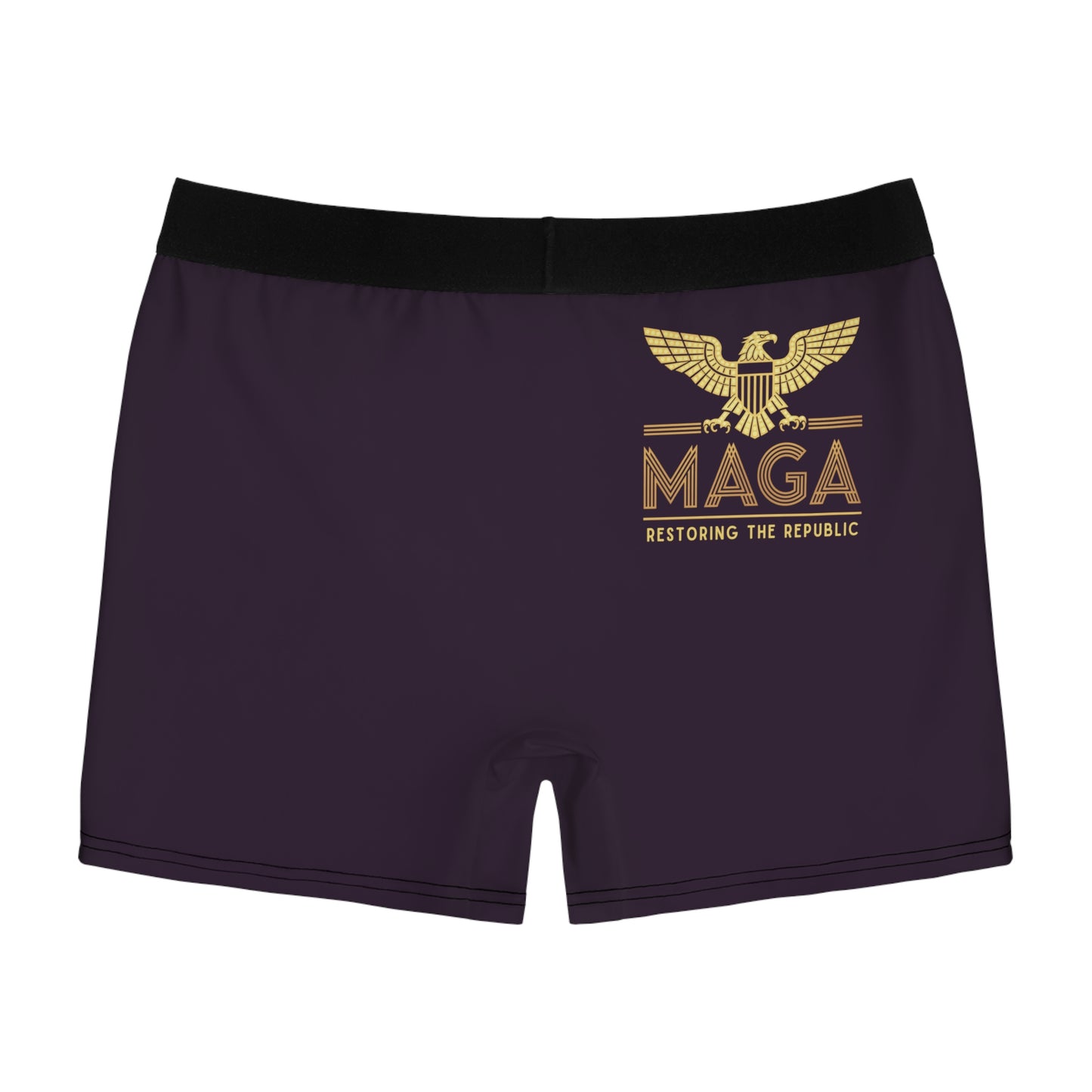 "MAGA - Restoring the Republic", Men's Boxer Briefs (Purple Nights)