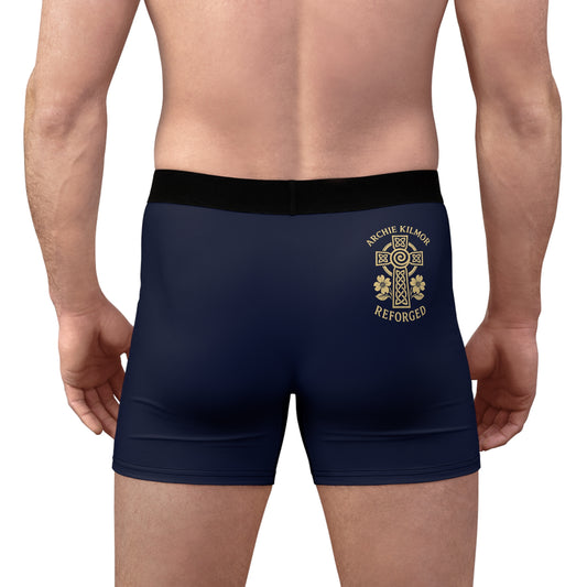 "Archie Kilmor Cross - Reforged" #01, Men's Boxer Briefs (Regal Indigo Blue)