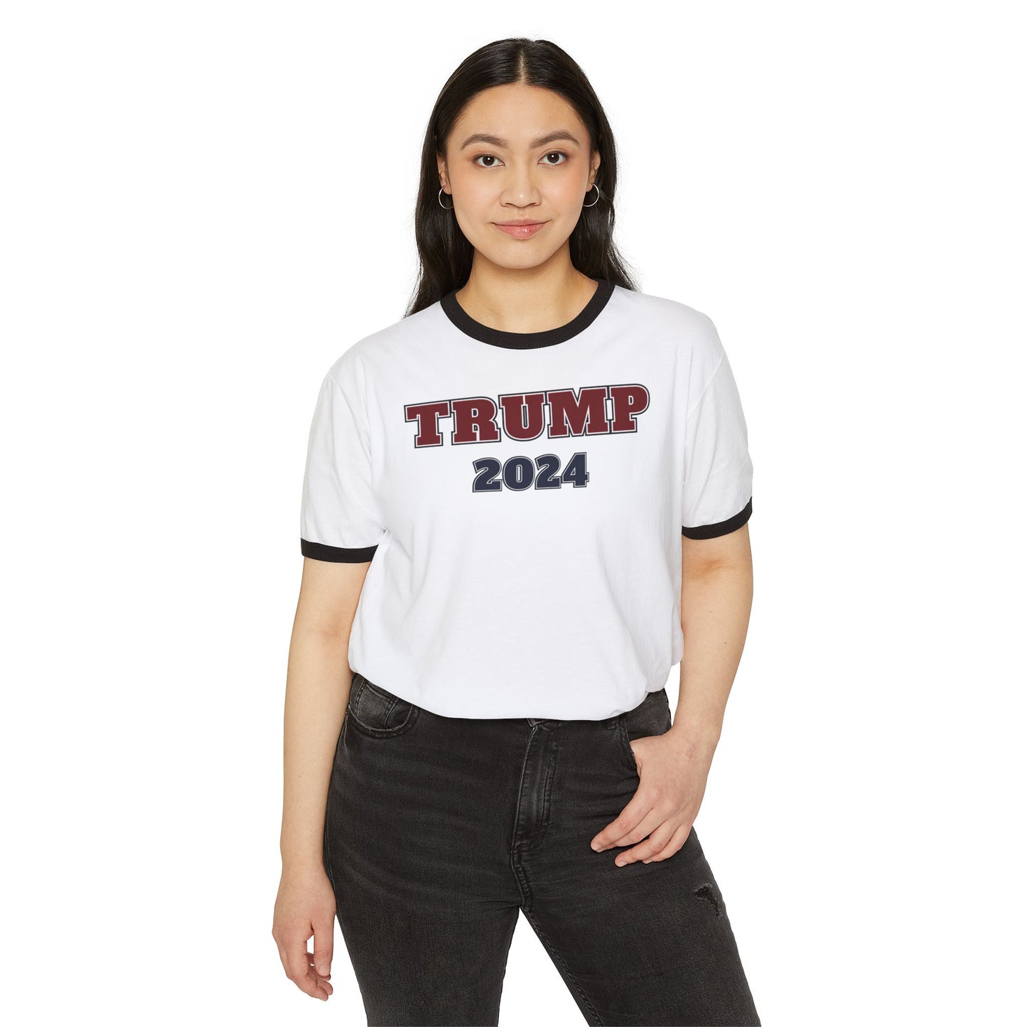 "TRUMP - 2024", Unisex Cotton Ringer T-Shirt - Historical Collectible