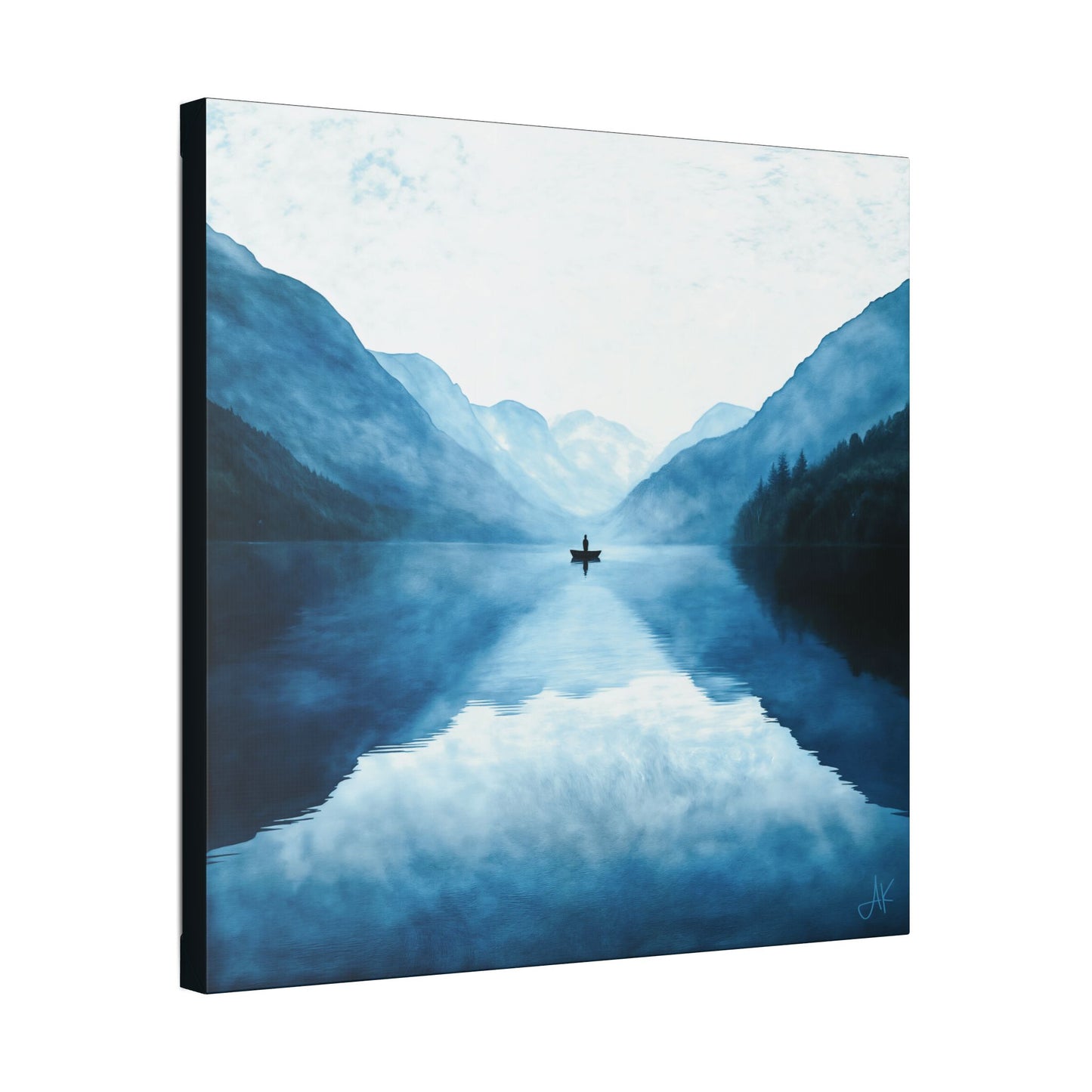 "Connected in Silence - Psalm 46:10", Stretched Classic Canvas Print
