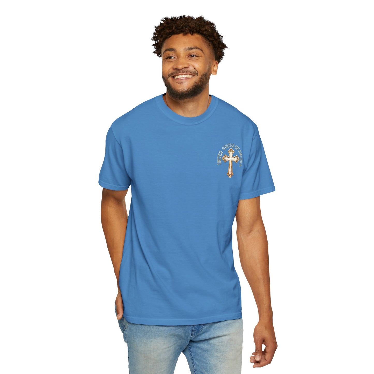 "USA Gold Cross", Unisex T-shirt