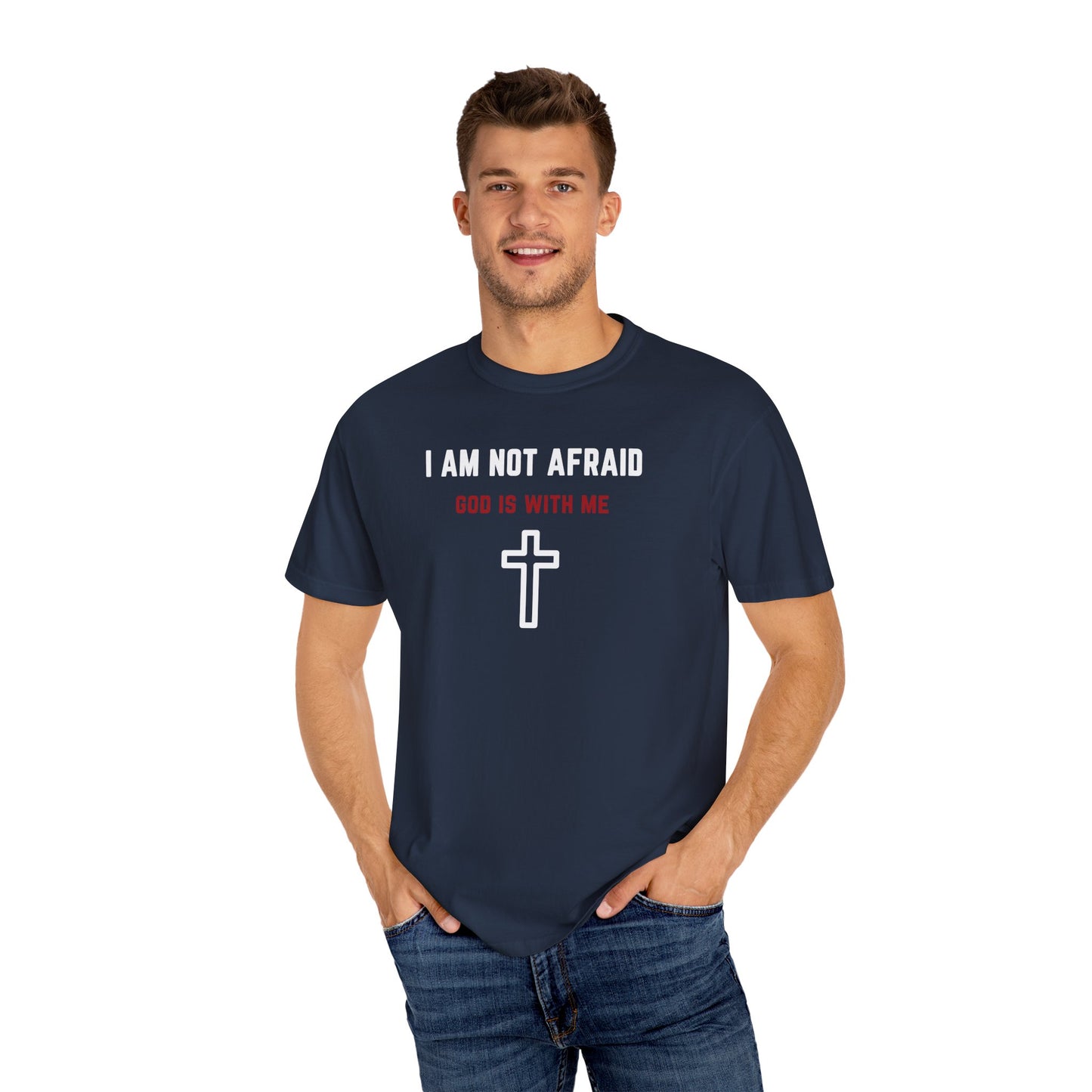 "I am not Afraid", Unisex T-shirt (Dark Colors)