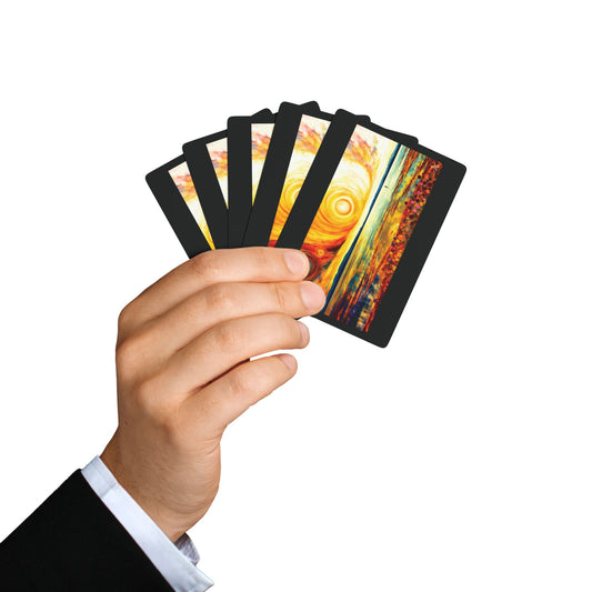 "Living Color", Fine Art Playing Cards (Void Black)