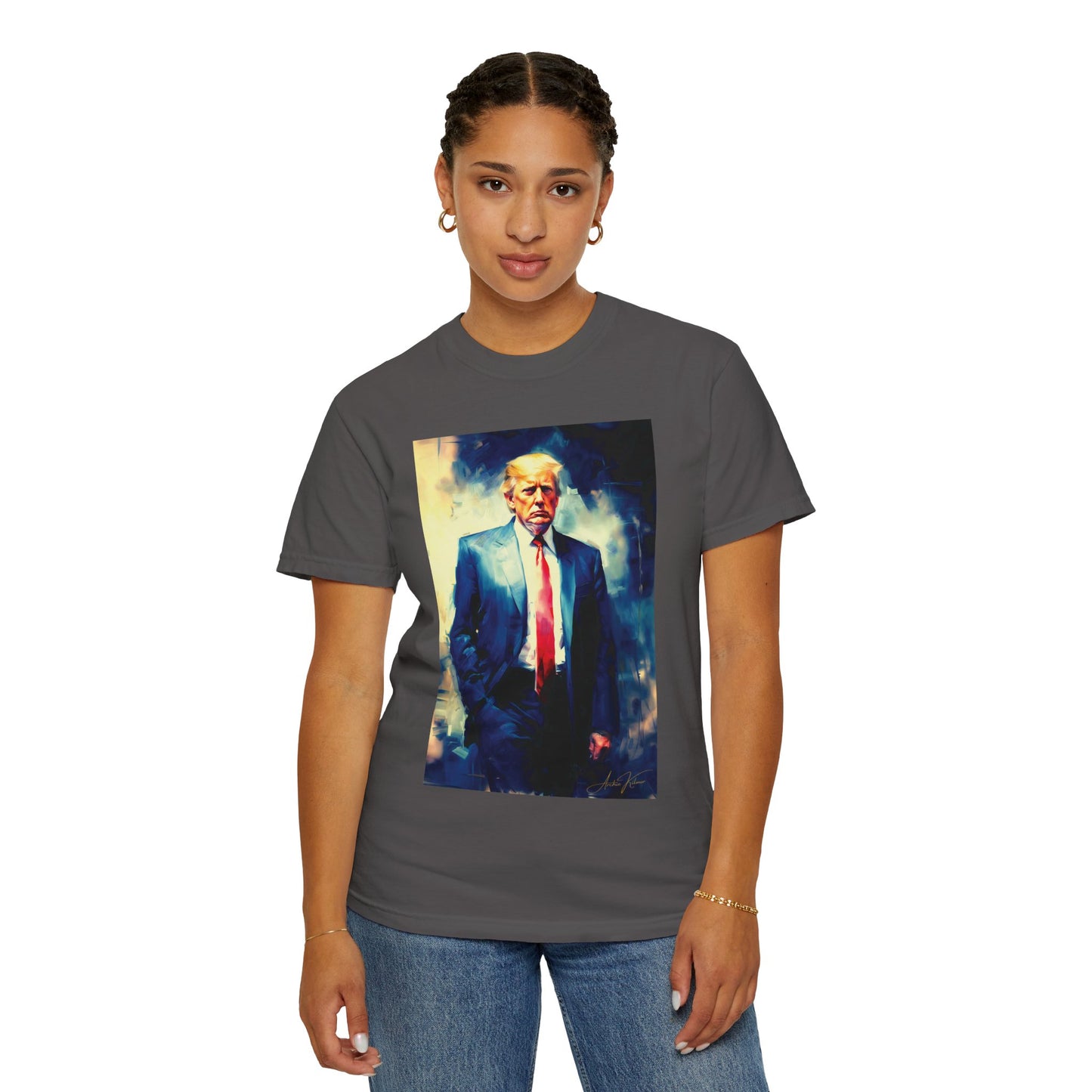 "Trump Portrait No. 6", Unisex T-shirt (Dark Colors)