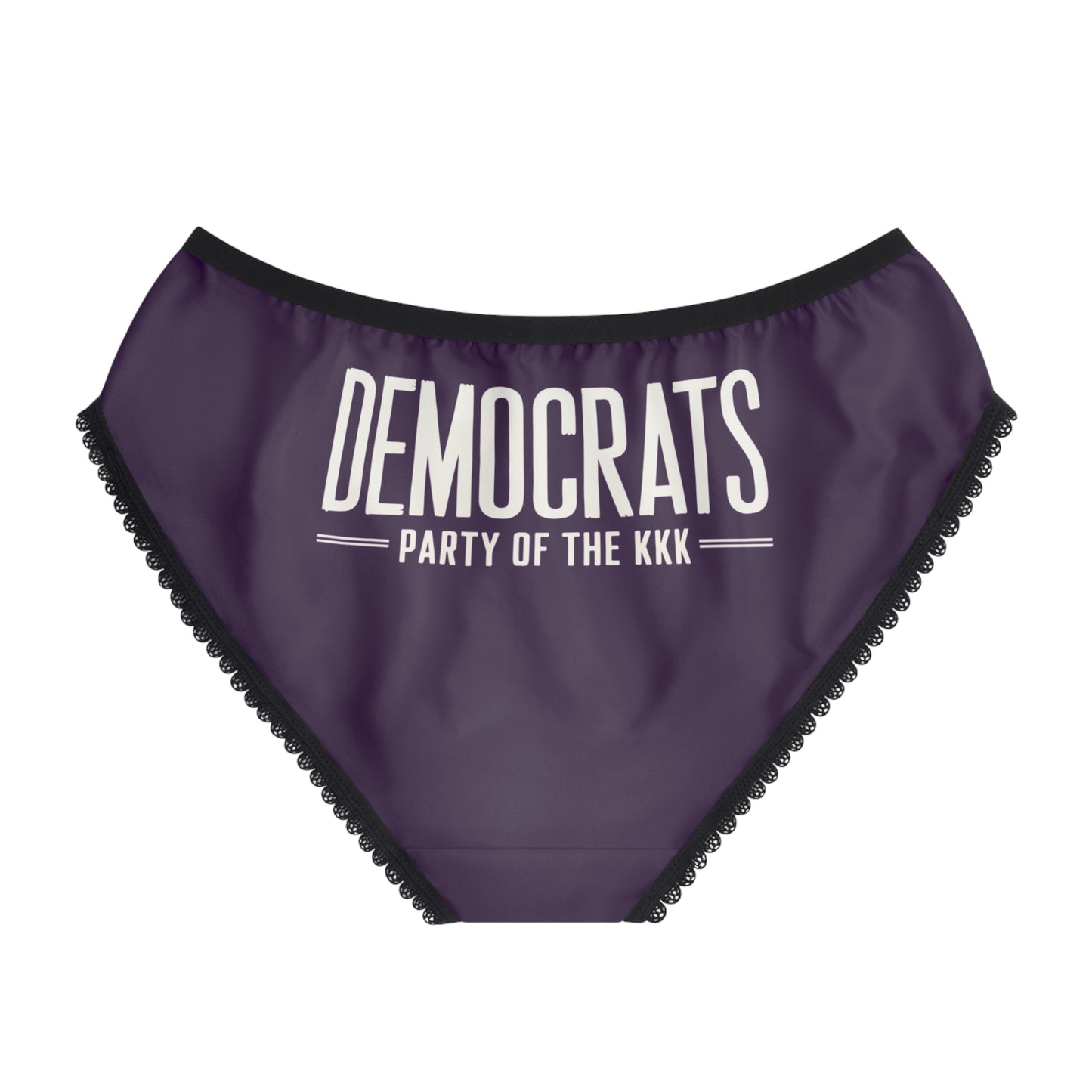 "Democrats - Party of the KKK", Women's Briefs (Imperial Plum)