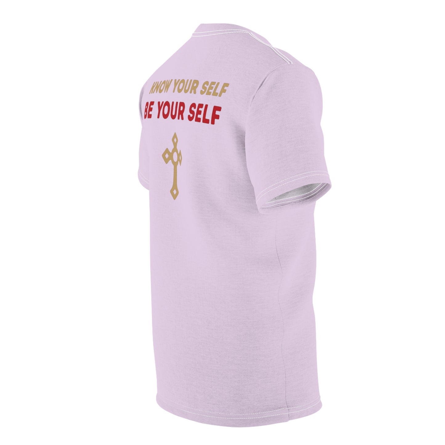 "Know Your Self", Unisex T-shirt (Floridian Blush)