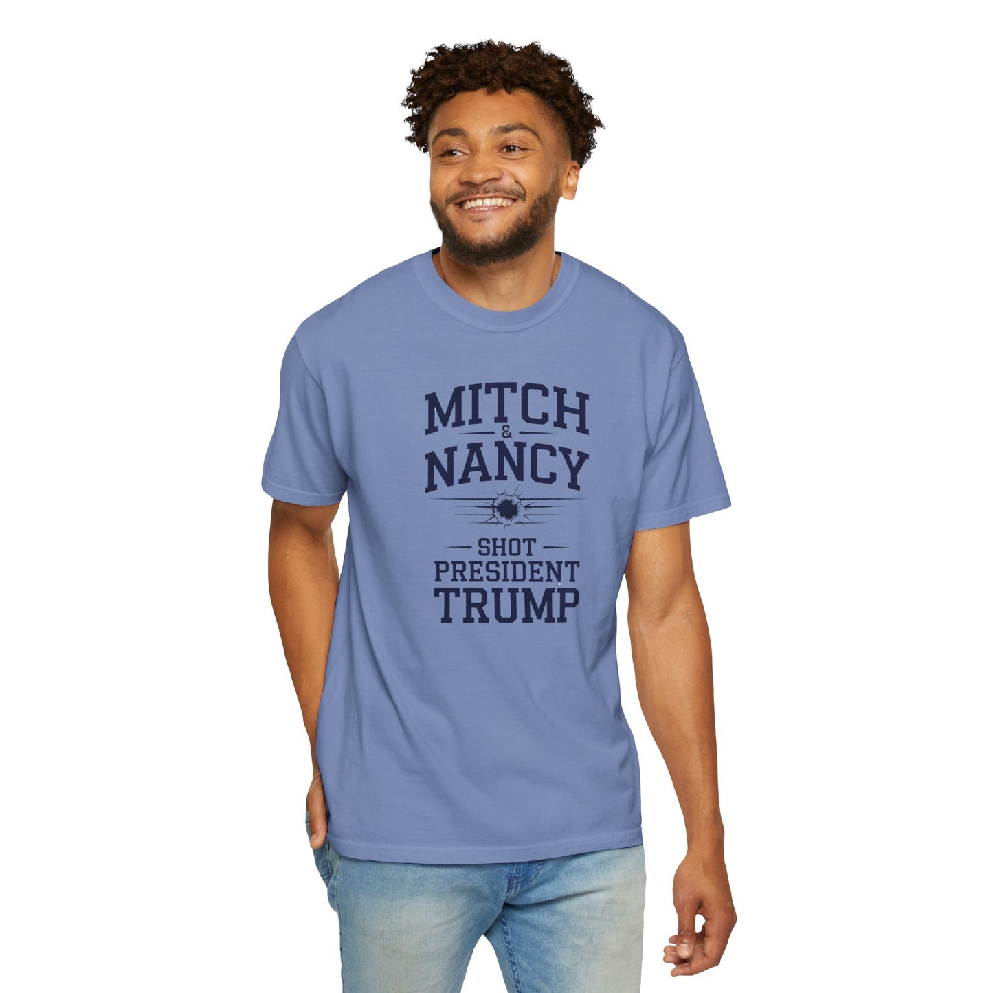 "Mitch & Nancy Shot President Trump", Unisex T-shirt