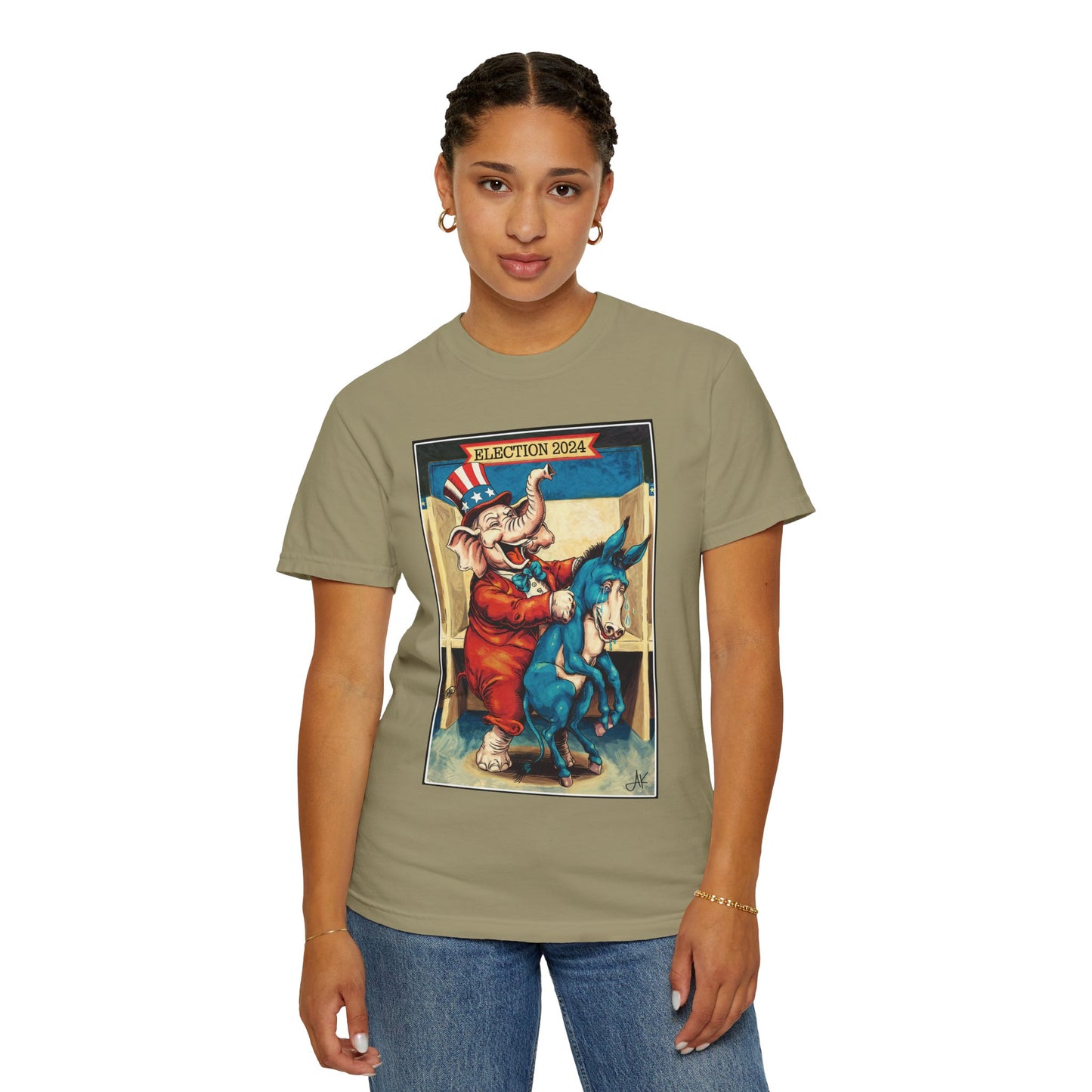 "MAGA Spanked the Donkeys 2024", Unisex T-shirt (Light Colors)