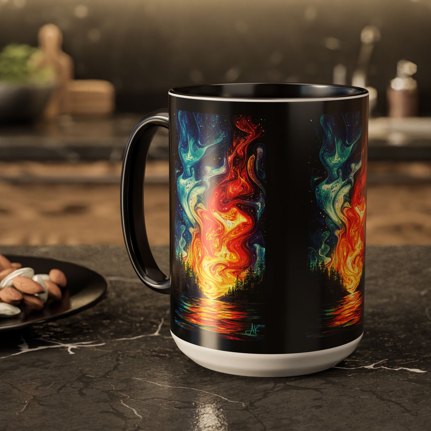 "Naomh Solus (Gaelic) - Sacred Light (English)", Colorful Mugs (11oz, 15oz)