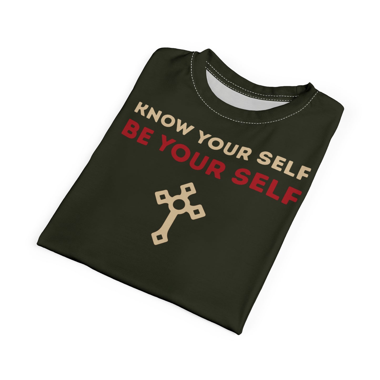 "Know Your Self", Unisex T-shirt (Rangitoto Green)
