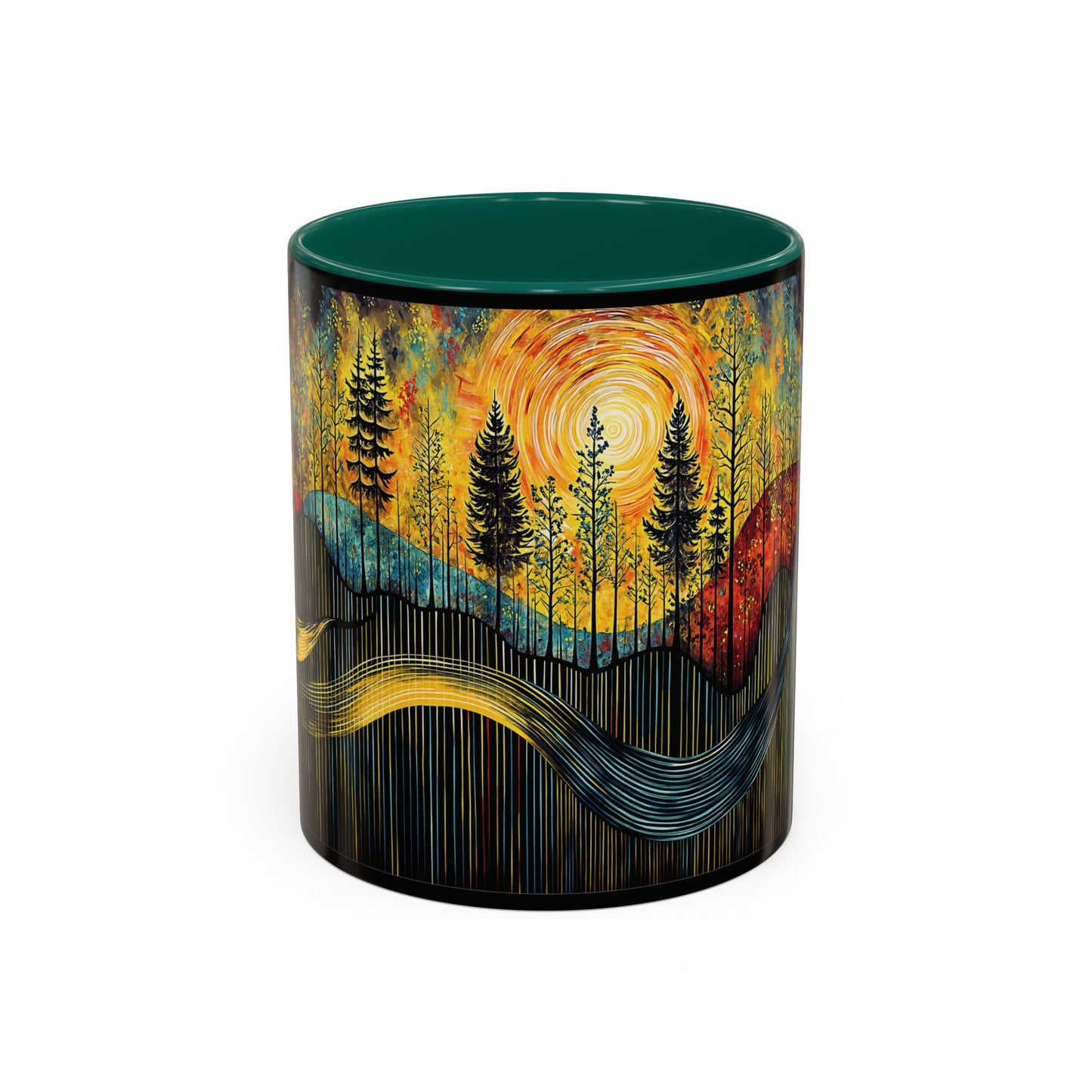 "Sacred Resonance", Colorful Mugs (11oz, 15oz)
