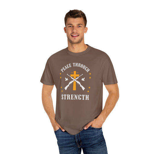 "Peace Through Strength" #01, Unisex T-shirt