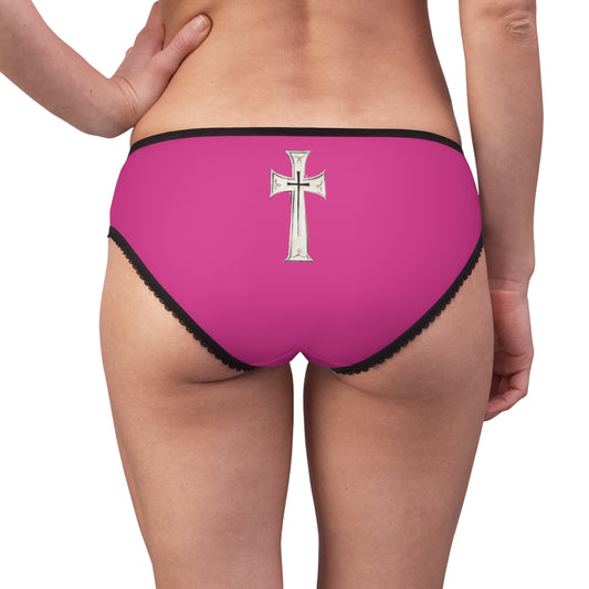 "First Darkness Then Comes Light" #02, Women's Briefs (Spicy Pink)