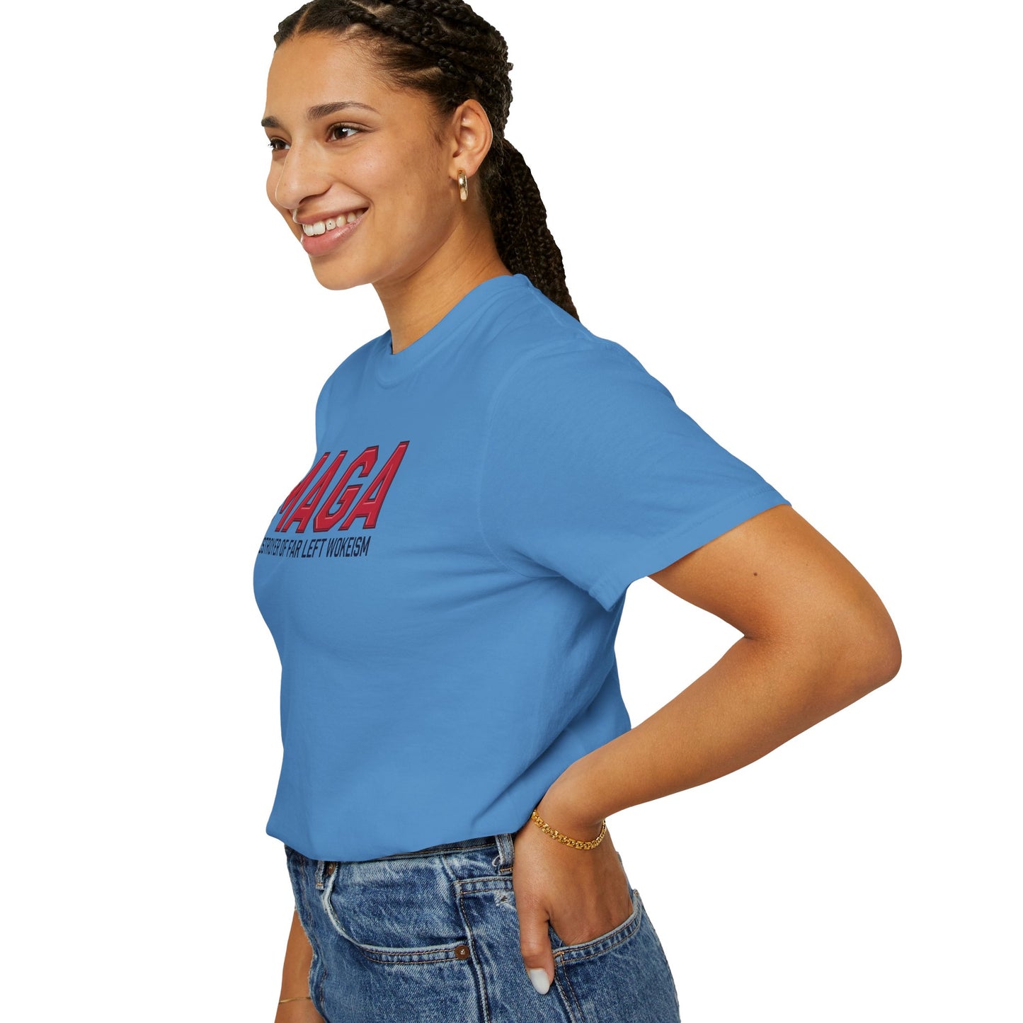 "MAGA - Destroyer of Far Left Wokeism", Unisex T-shirt
