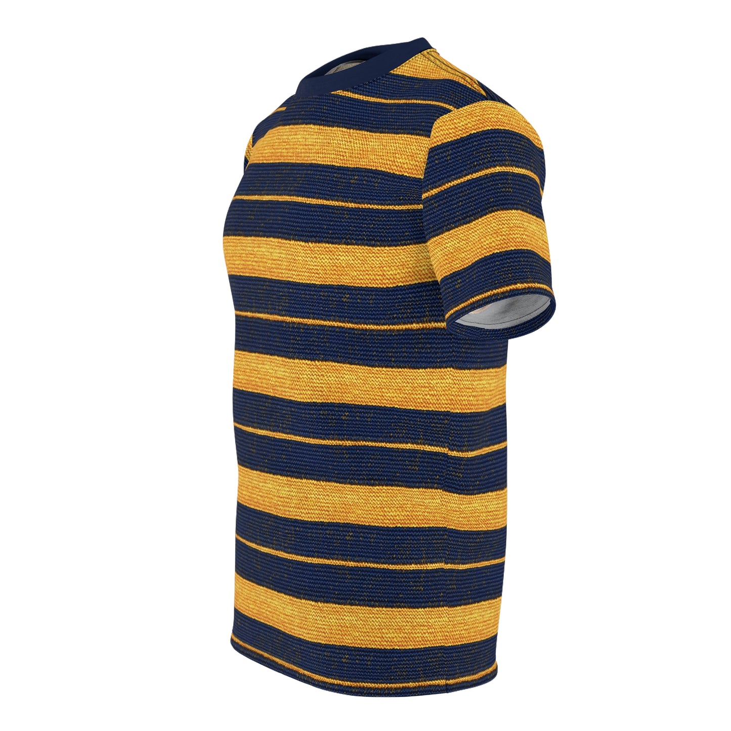 "Golden Ensign", Unisex Tee (Ensign Blue Collar)