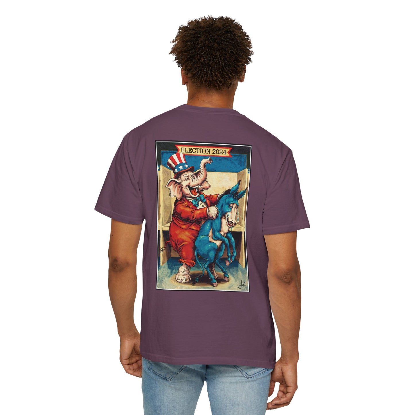"MAGA Spanked the Donkeys 2024", Unisex T-shirt (Dark Colors)