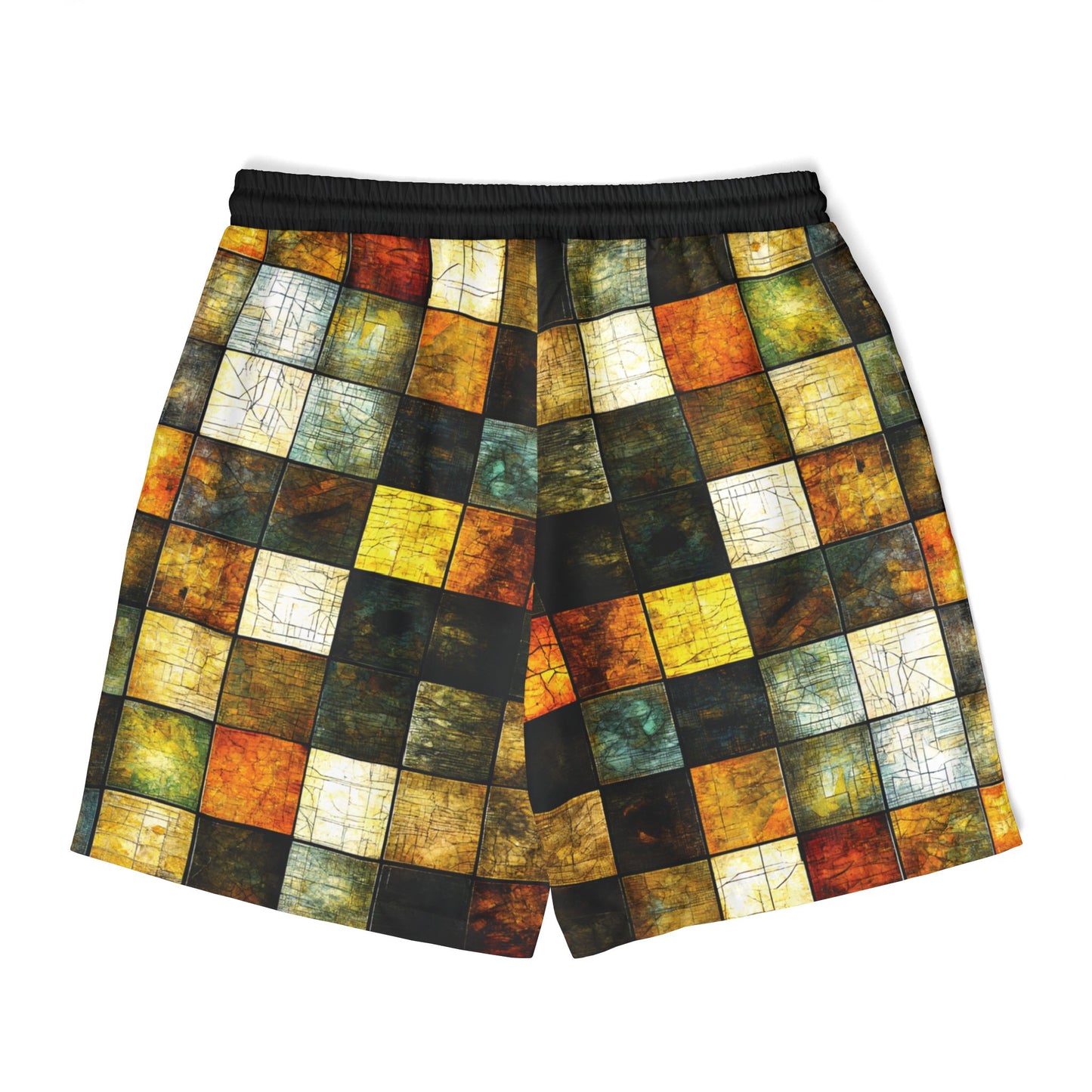 "Wood Block Pattern" #01, Swim Shorts