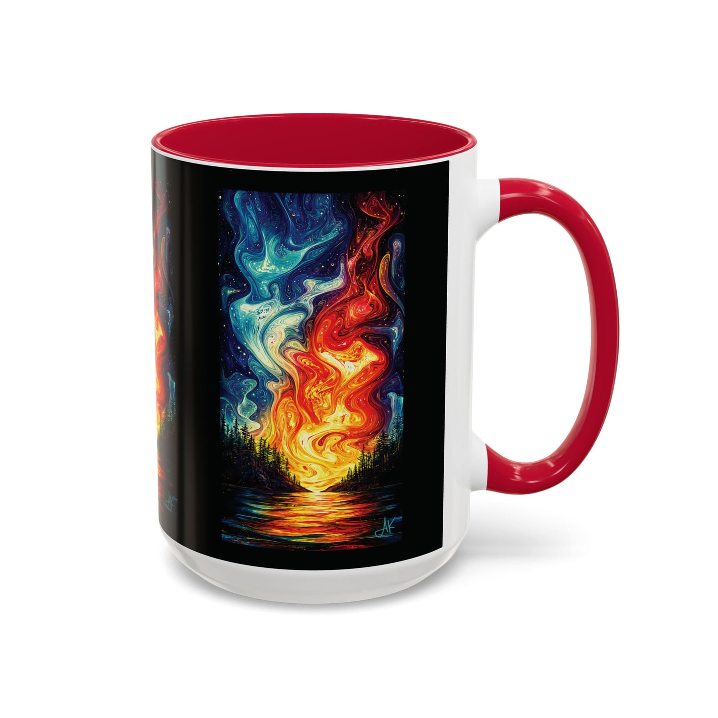 "Naomh Solus (Gaelic) - Sacred Light (English)", Colorful Mugs (11oz, 15oz)