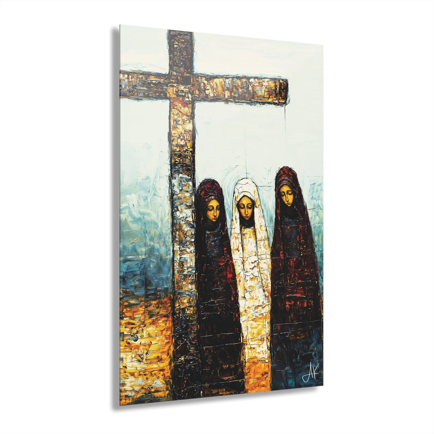 "At-the-Foot of the Cross - John 19:25", Fine Art Acrylic Wall Prints (French Cleat Hanging)