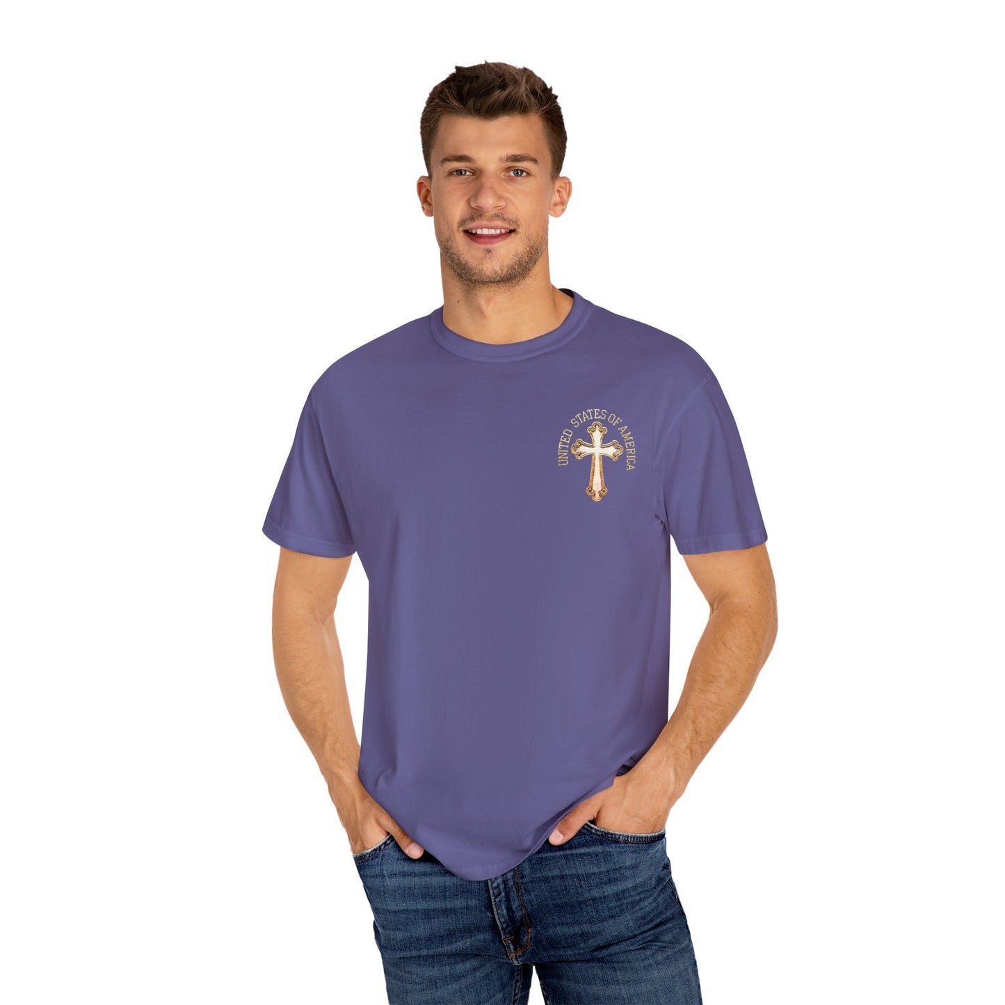 "USA Gold Cross", Unisex T-shirt