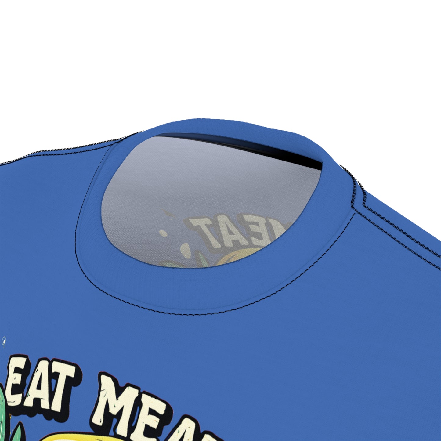 "Eat Meat & Be Healthy", Unisex T-shirt (Crayola Blue)
