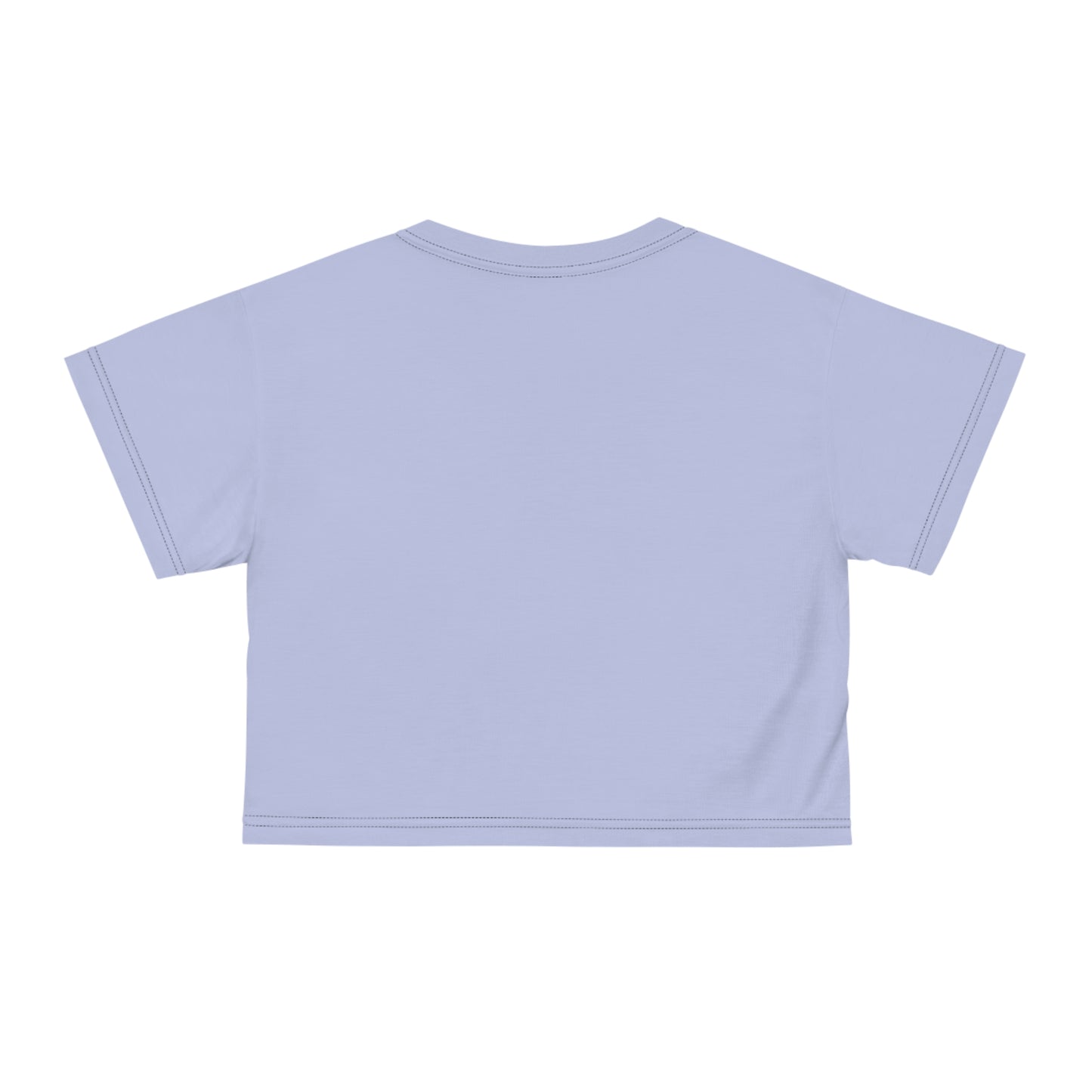 "Delicious Cherries", Crop Tee (Retro Periwinkle)