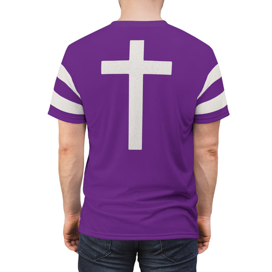 "Faith Overcomes Fear", Unisex Tee (Vesper Violet)