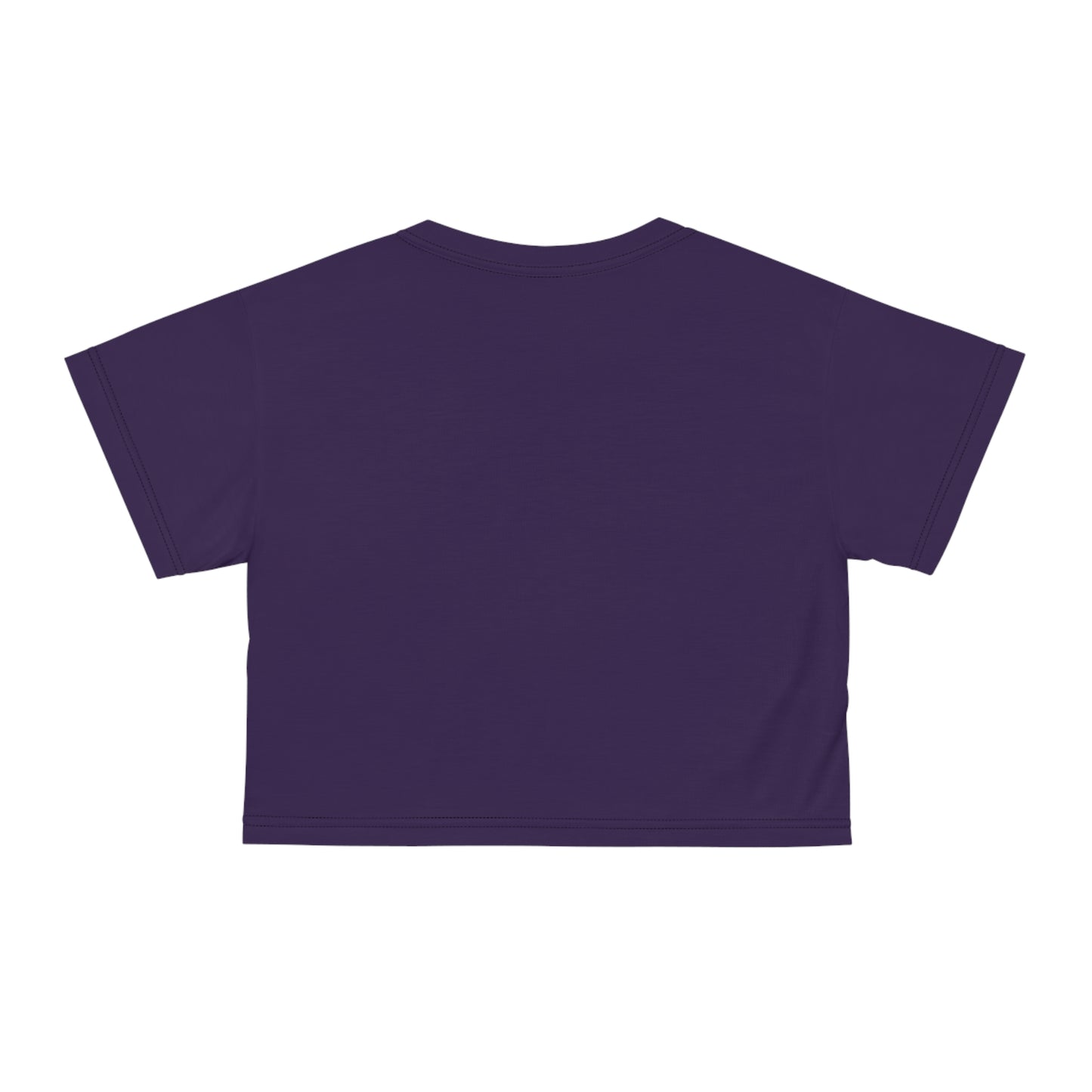 "Nazis were Socialists", Wearable Pattern Art Crop Tee (Russian Violet)