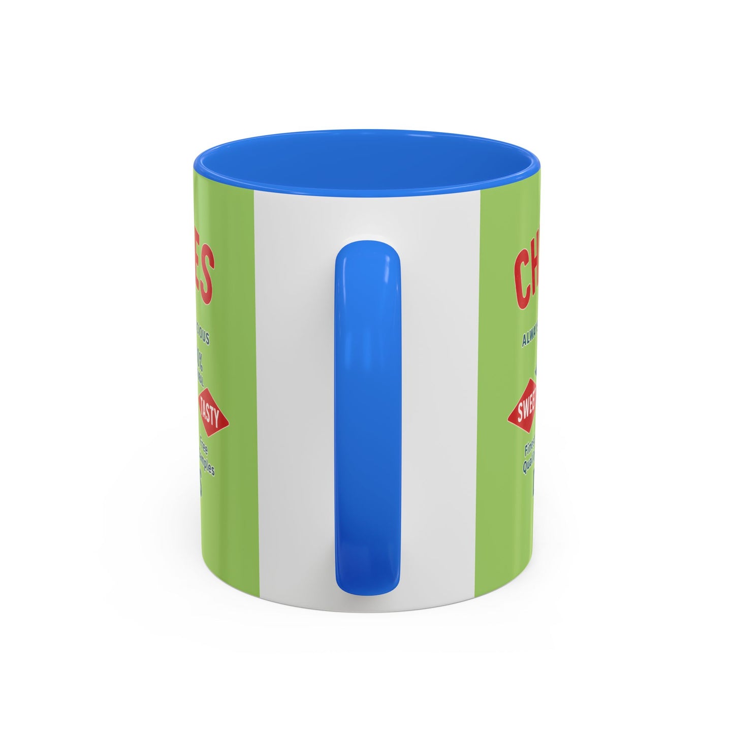 "Delicious Cherries", Colorful Mugs (11oz, 15oz) (Orchard Lime)