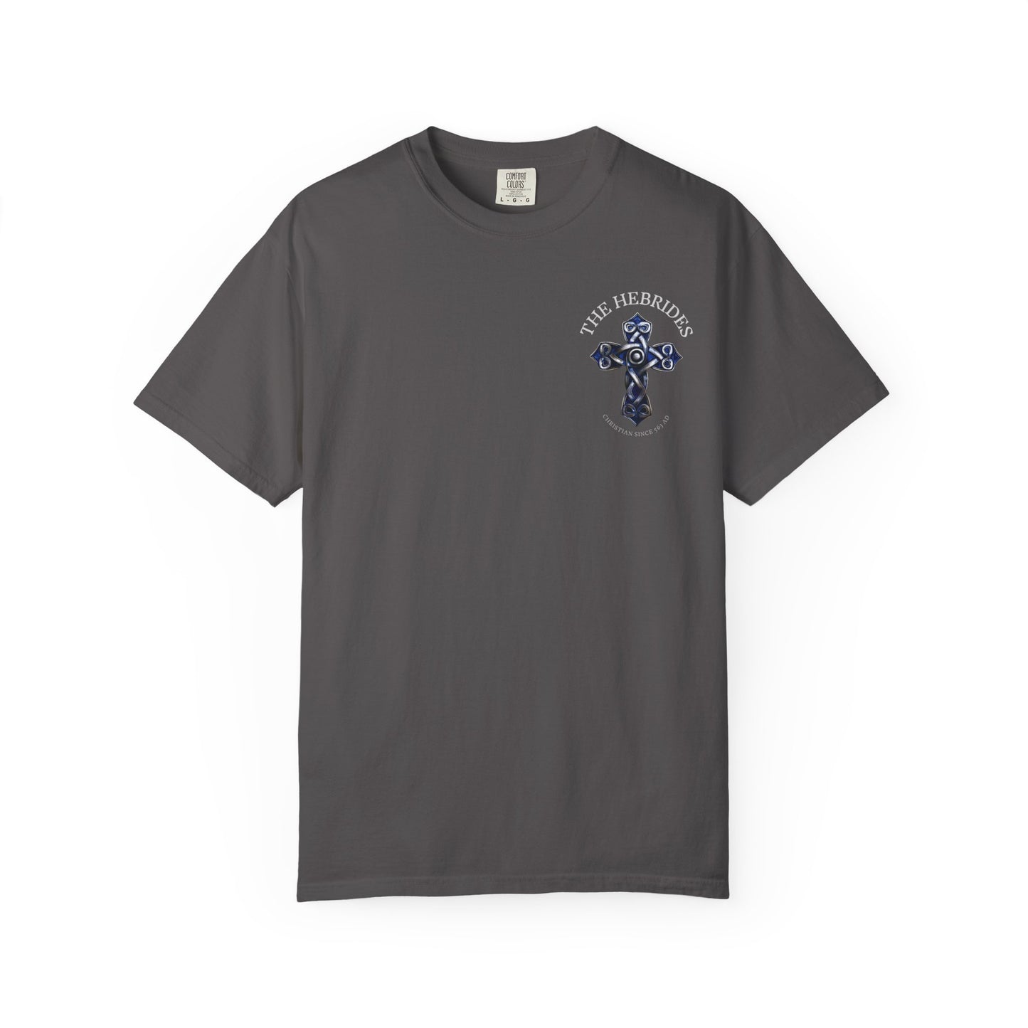 "The Hebrides - Christian since 563 AD", Unisex T-shirt