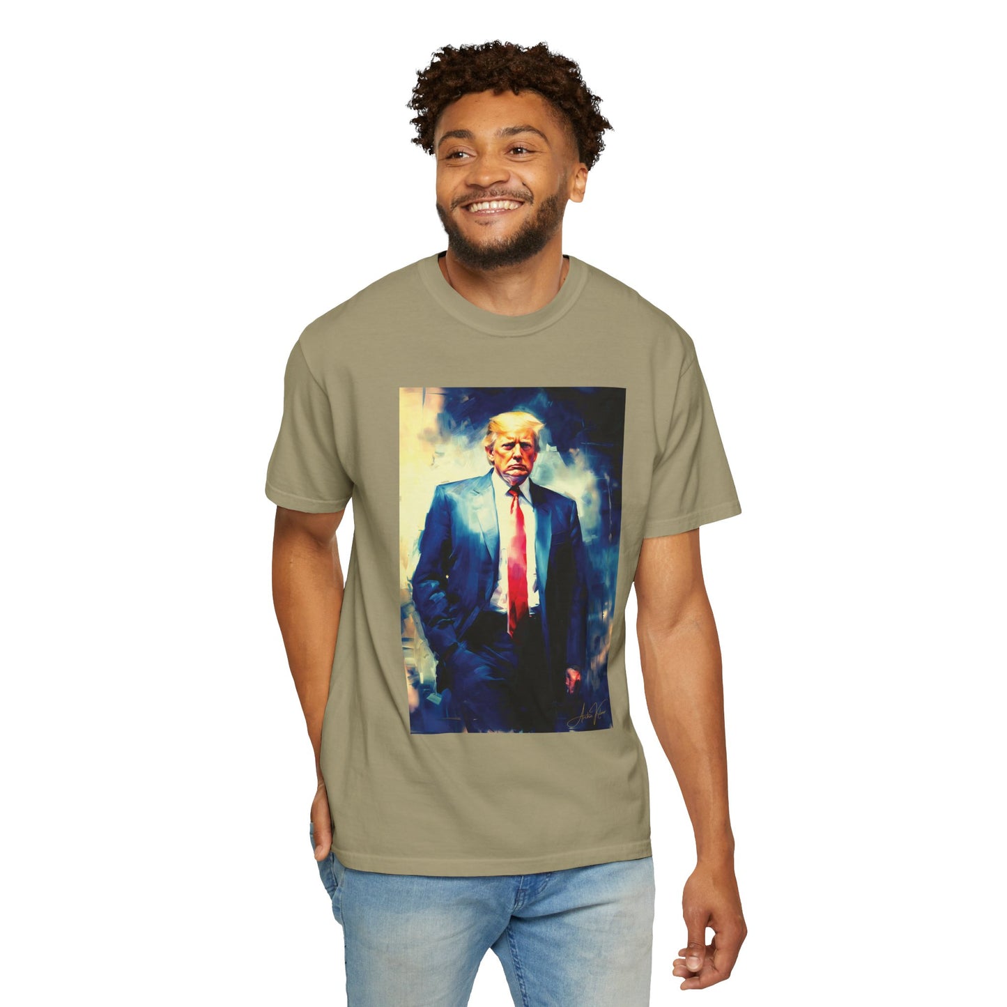 "Trump Portrait No. 6", Unisex T-shirt (Light Colors)