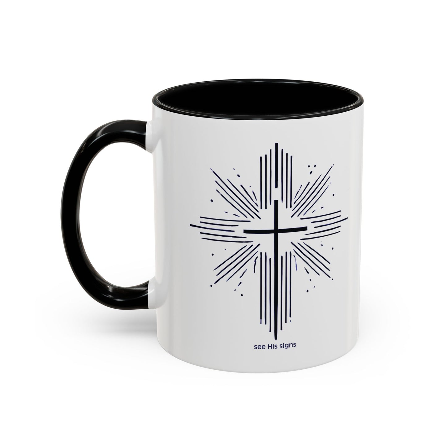 "see His signs", Accent Coffee Mug