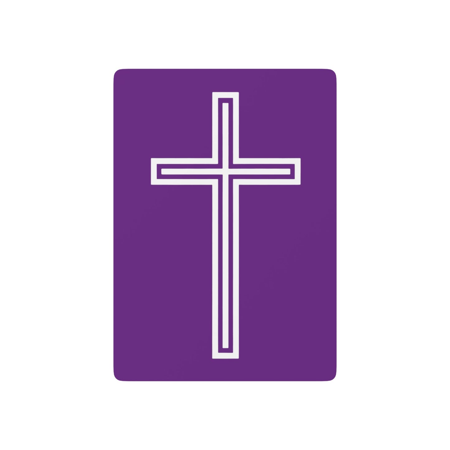 "A Simple Cross", Chrsitian Playing Cards (Vesper Violet)