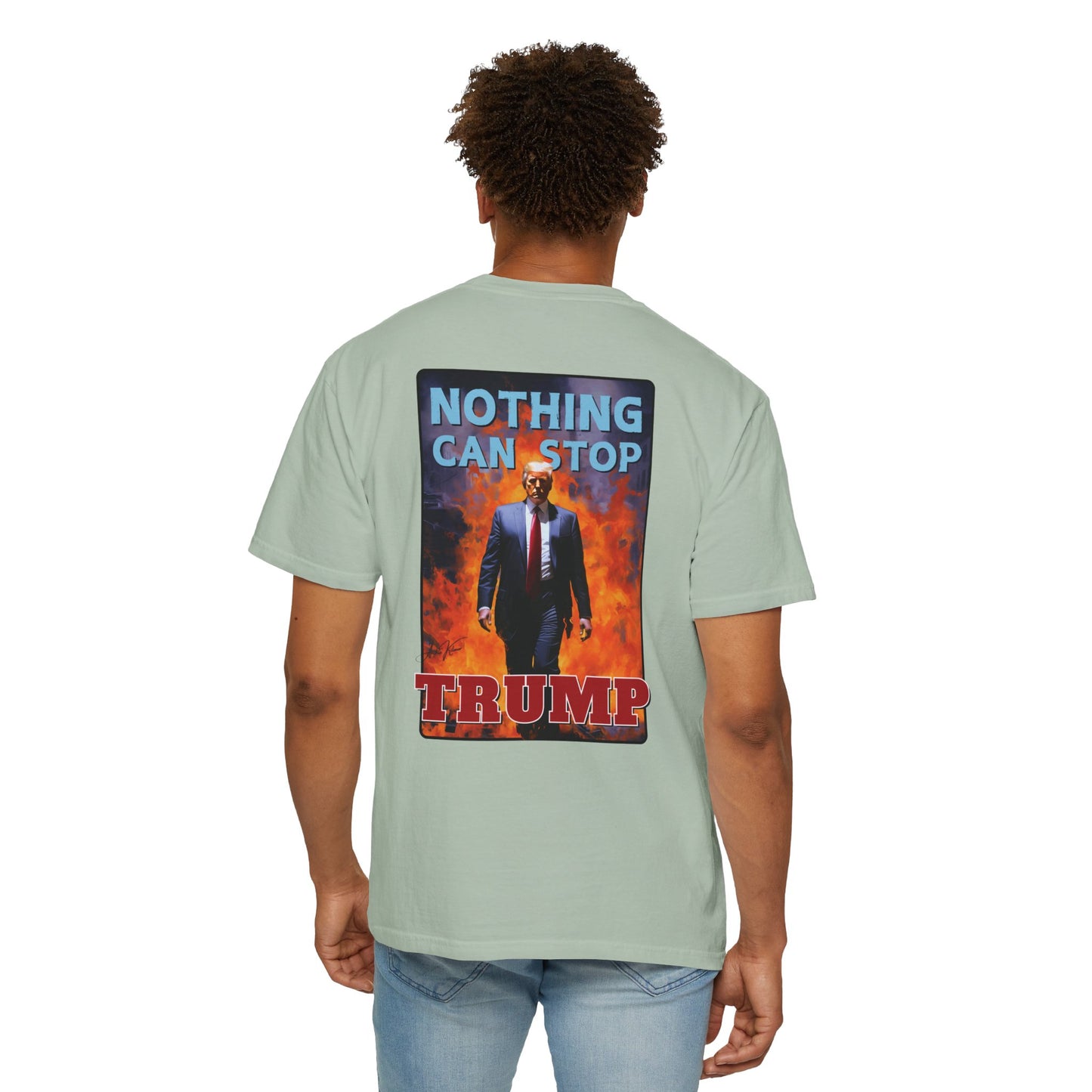 "Nothing Can Stop Trump", Unisex T-shirt (Light Colors)