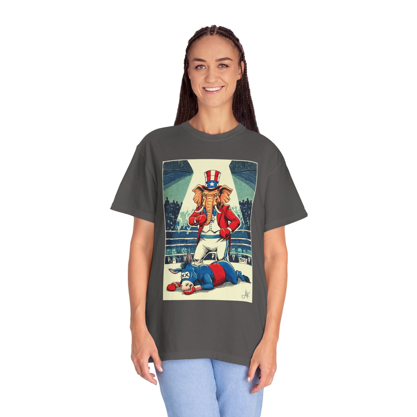 "Brutal Woke Knockout 2024", Unisex T-shirt (Dark Colors)