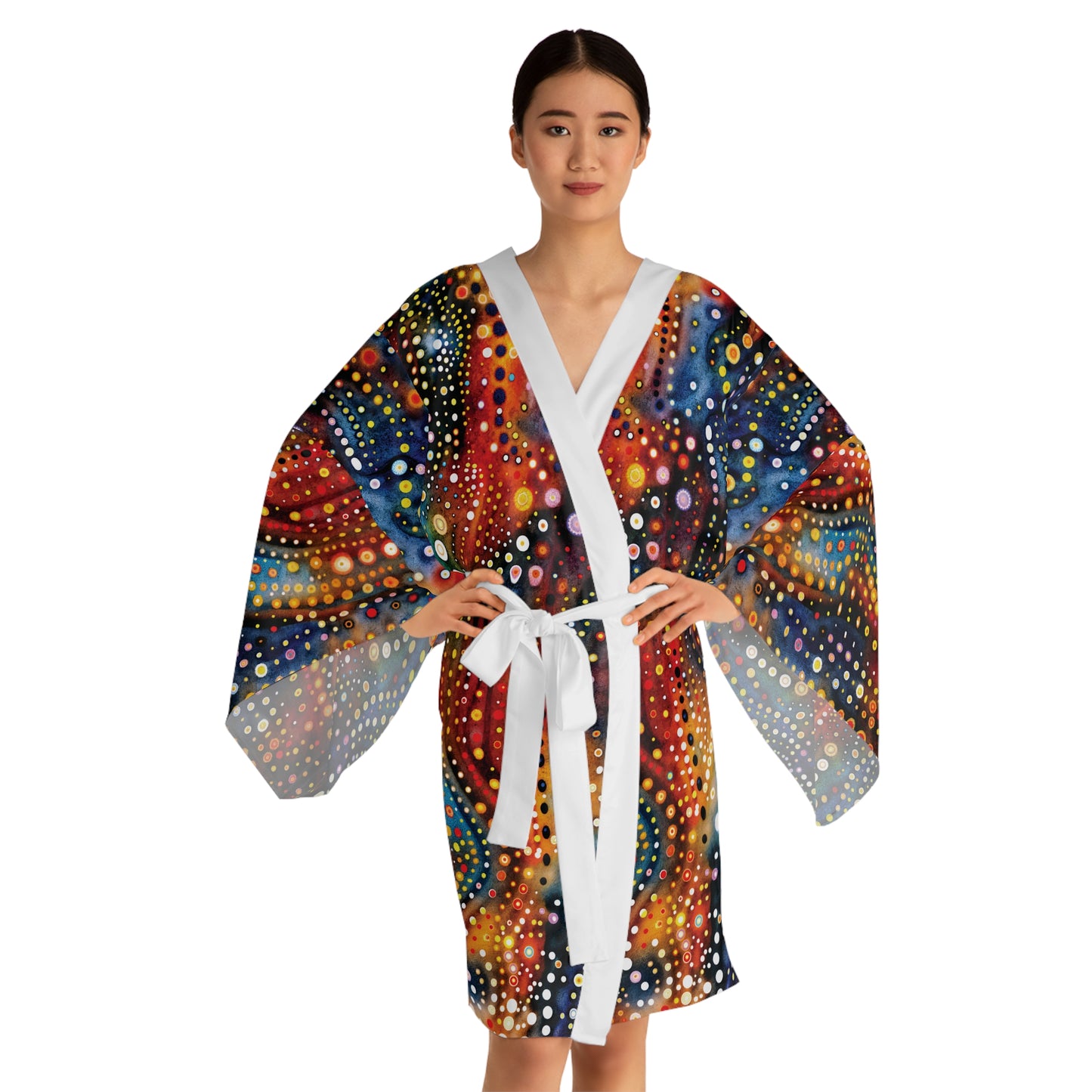 "Abstract 69", Long Sleeve Kimono Robe