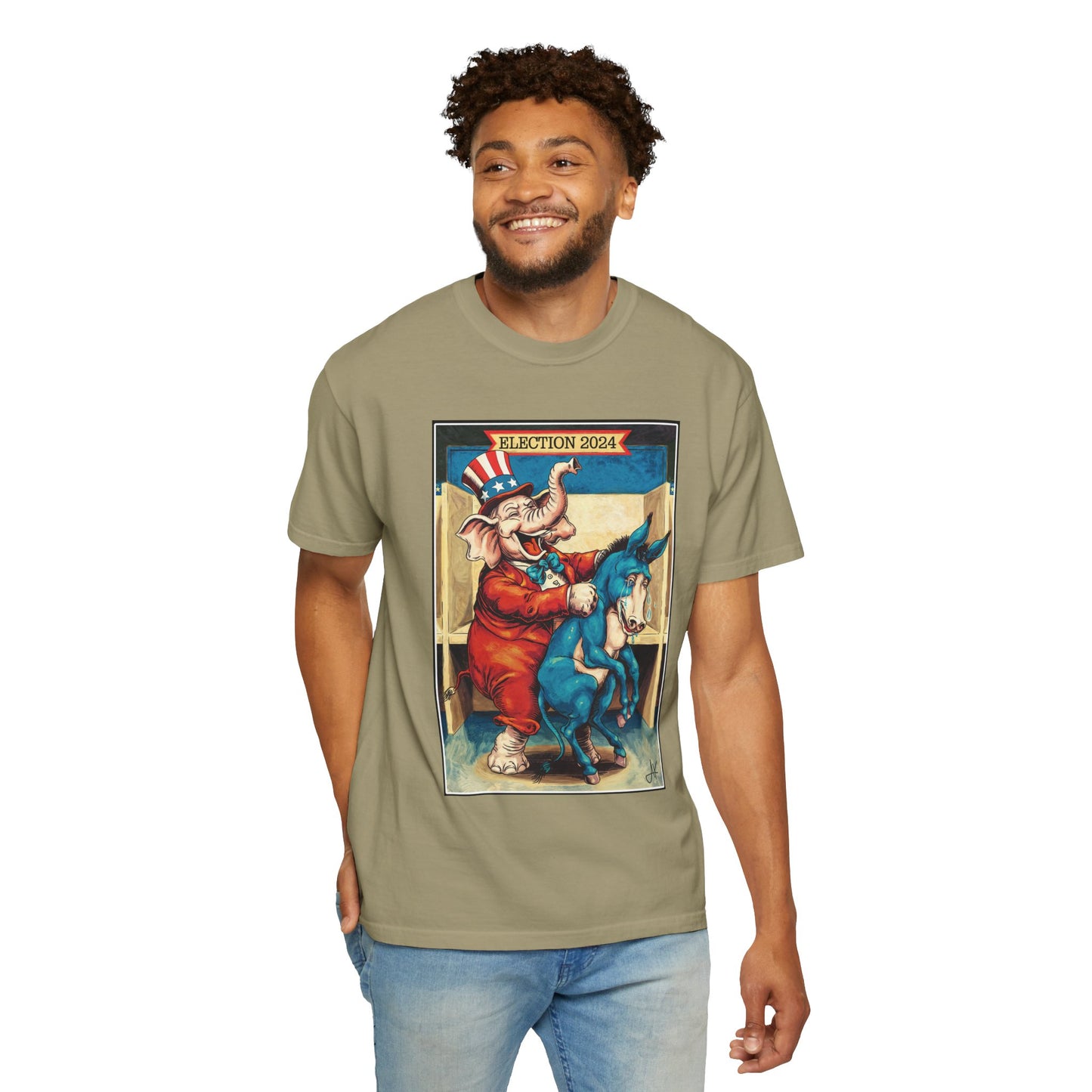 "MAGA Spanked the Donkeys 2024", Unisex T-shirt (Light Colors)